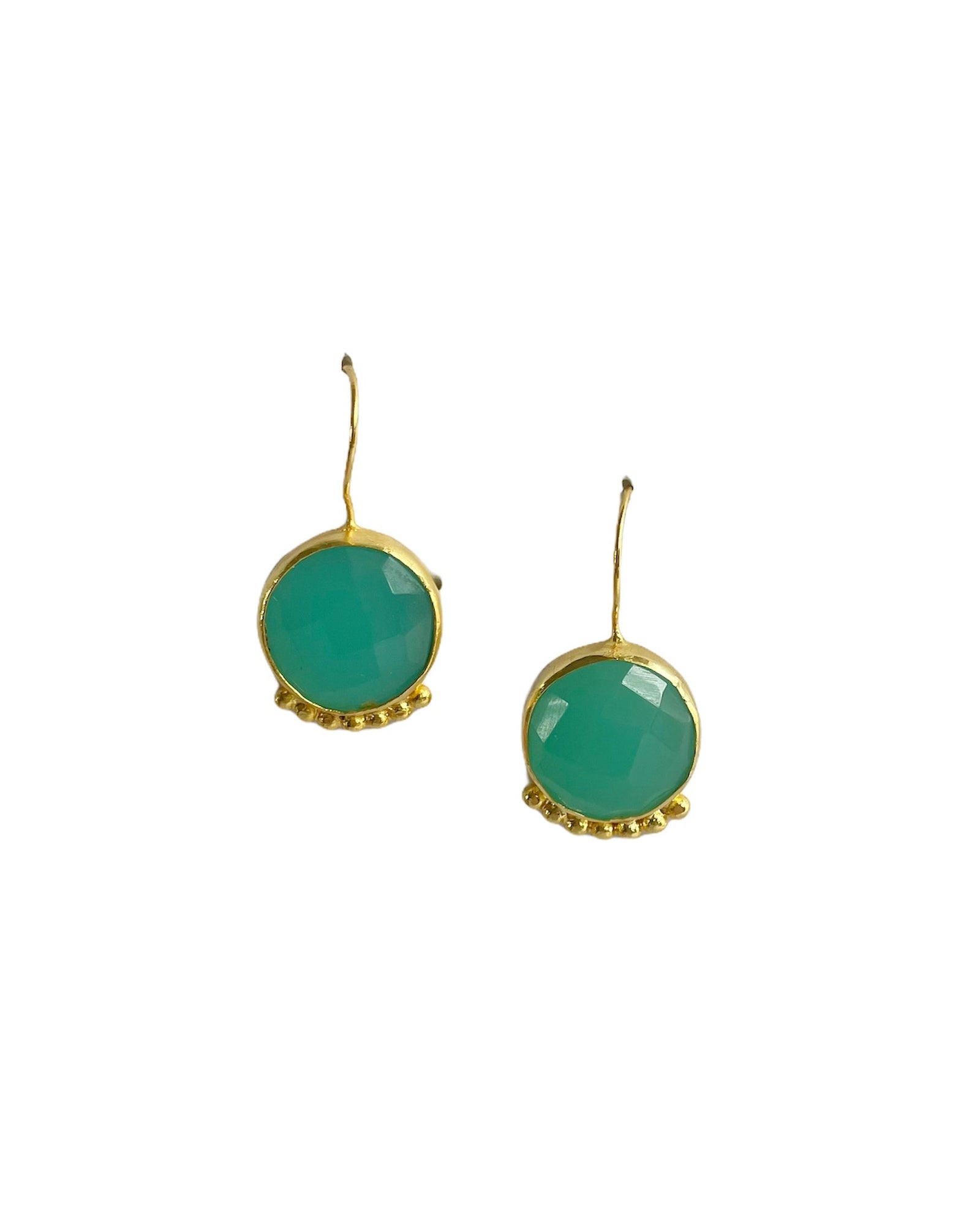 Mint Stone Drop Earrings