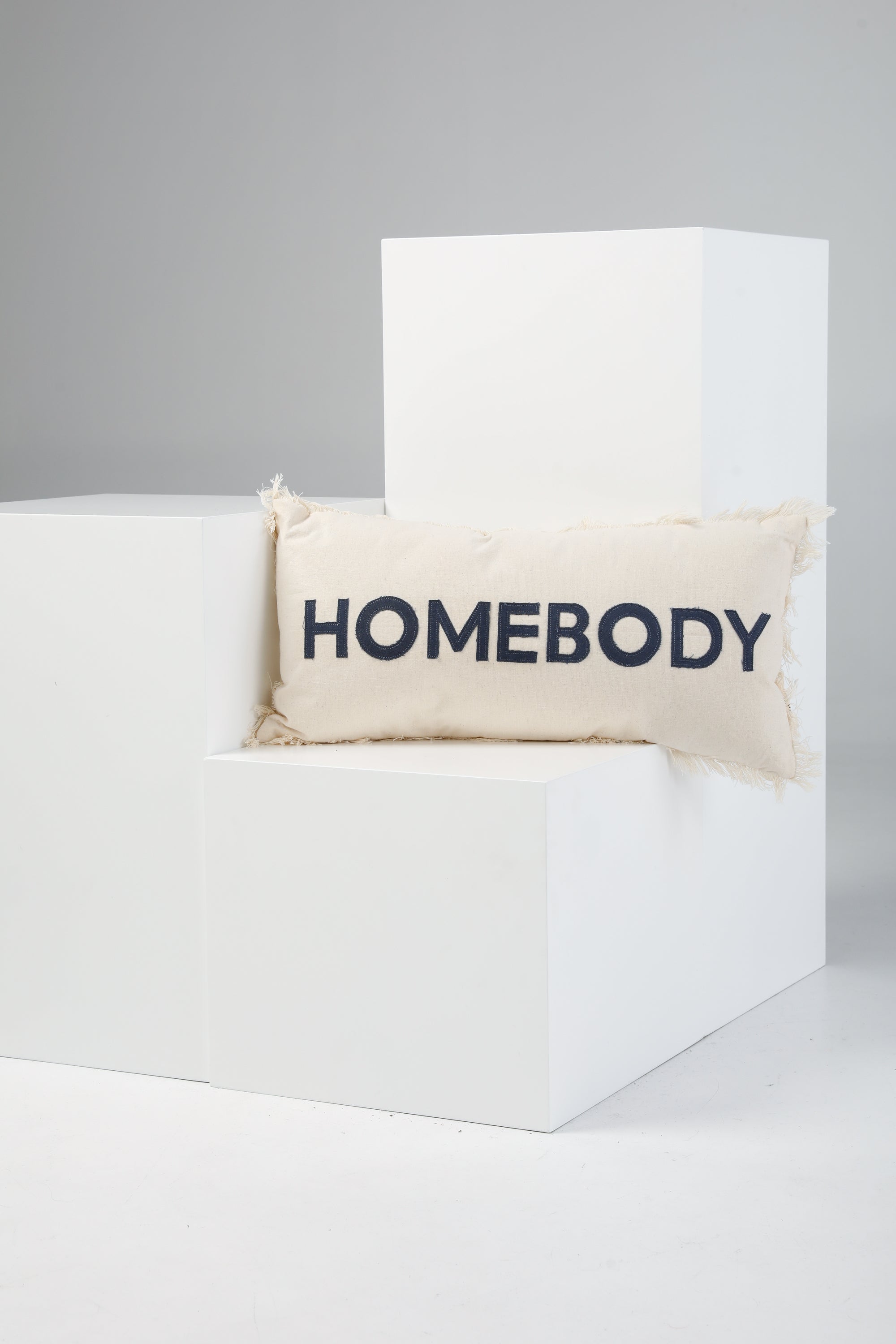 Homelove Lumber Cushion in Natural + Navy