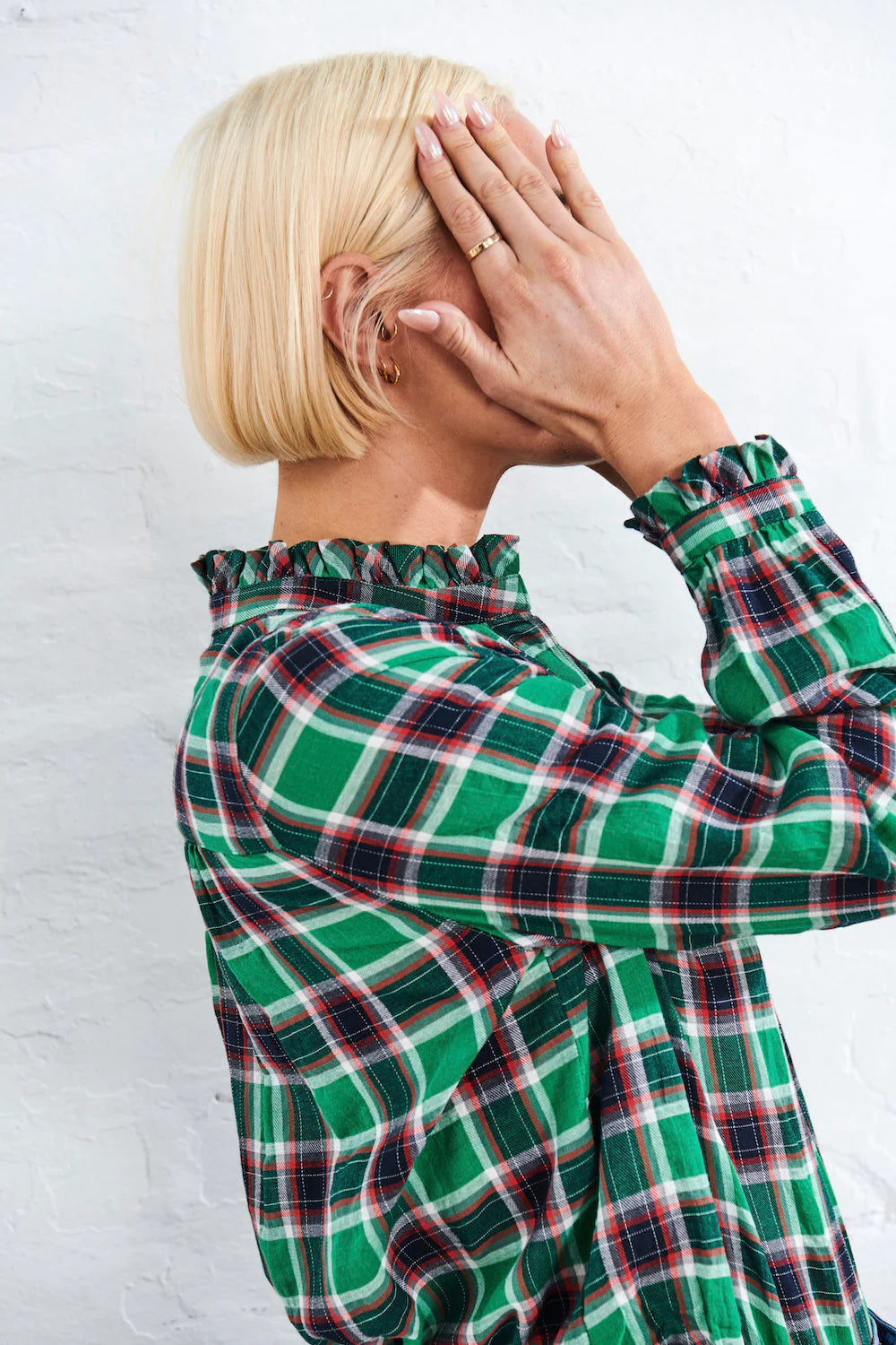 Frances Shirt in Green Tartan