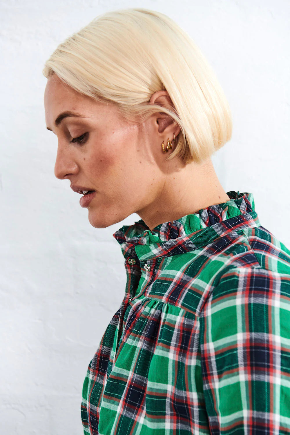 Frances Shirt in Green Tartan