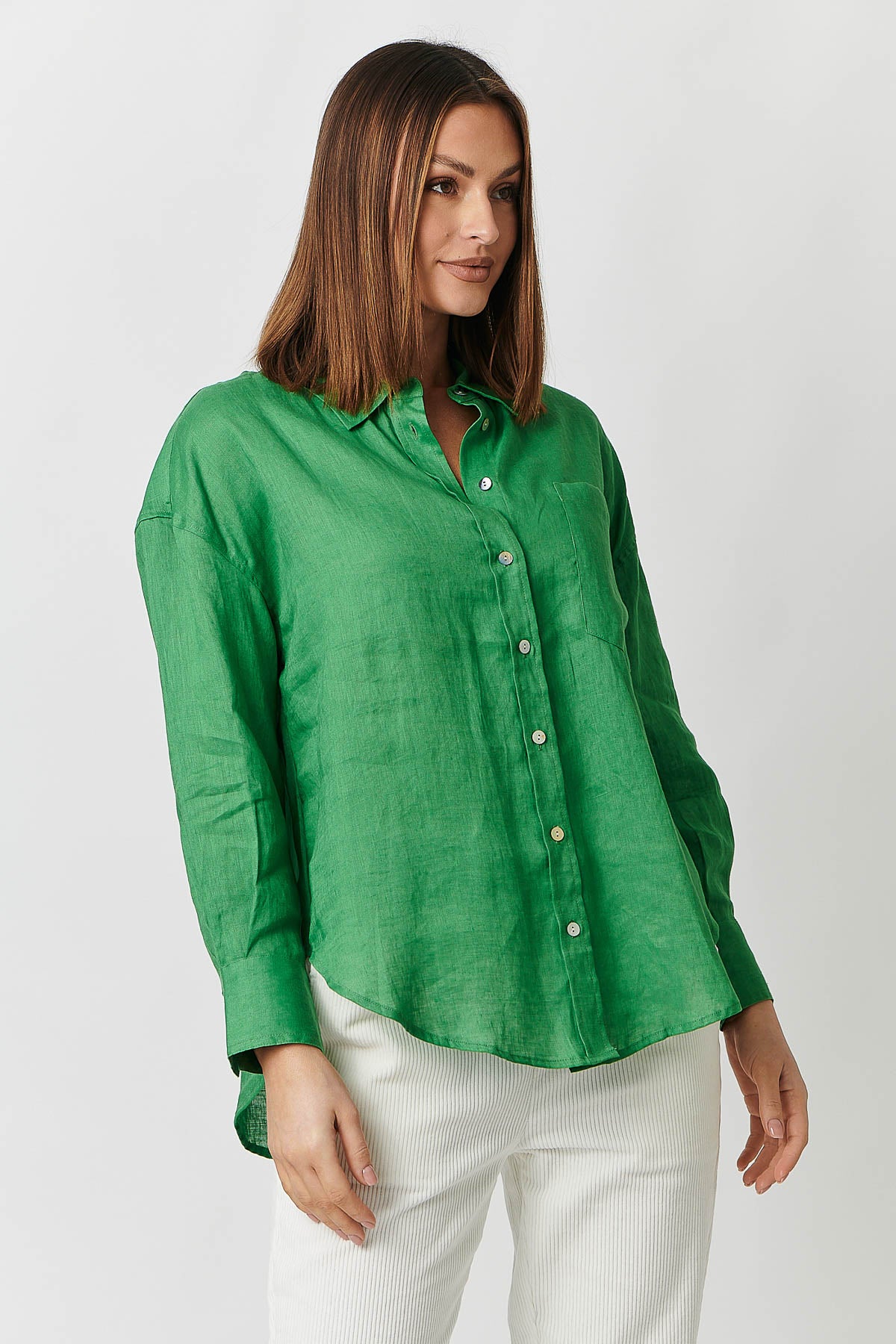 Classic Button Up Shirt in Shamrock