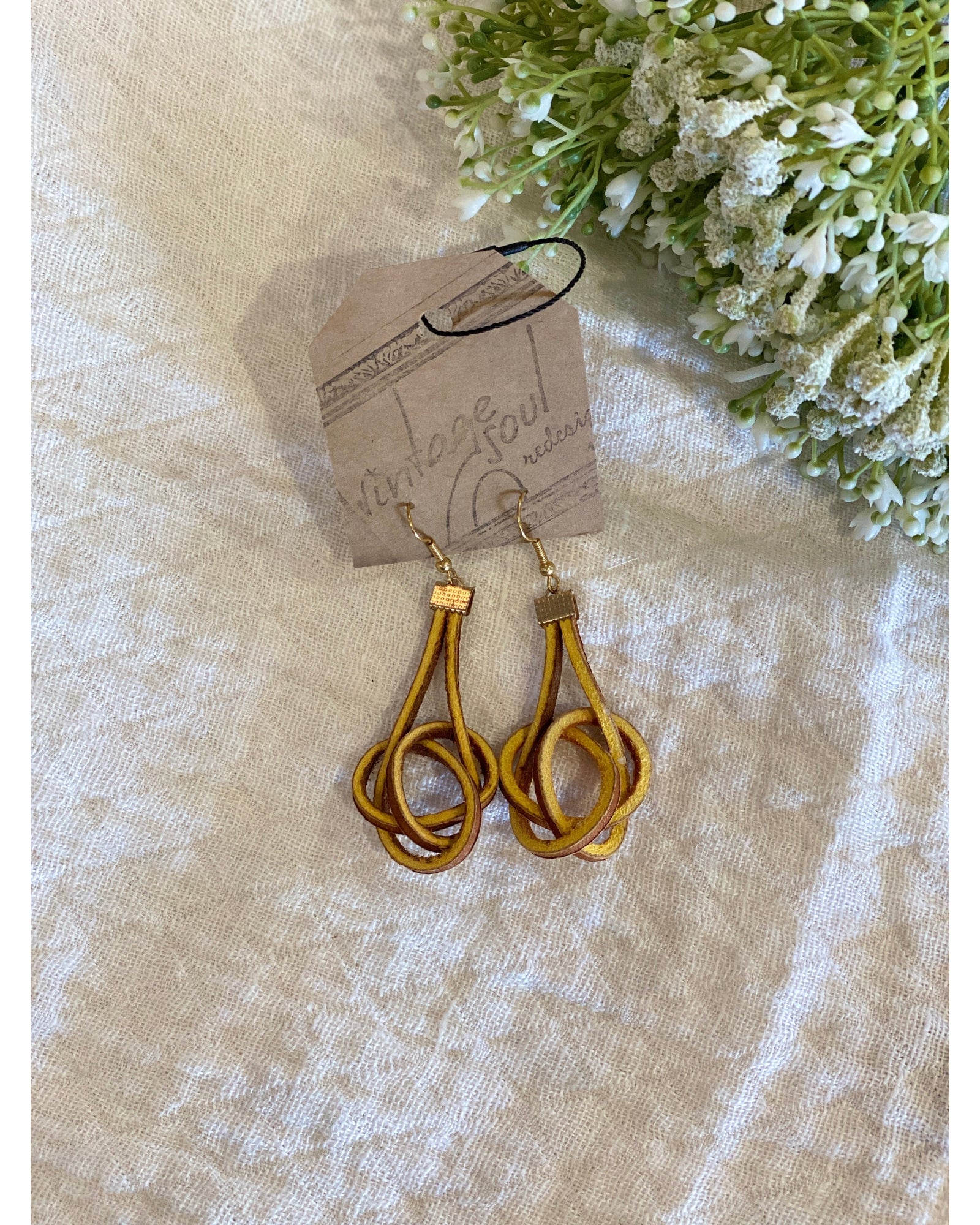 Infinity Leather Earrings