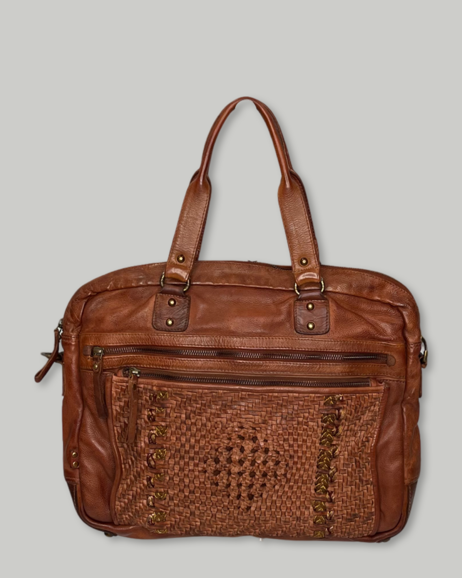 Bailey Laptop Bag in Tan