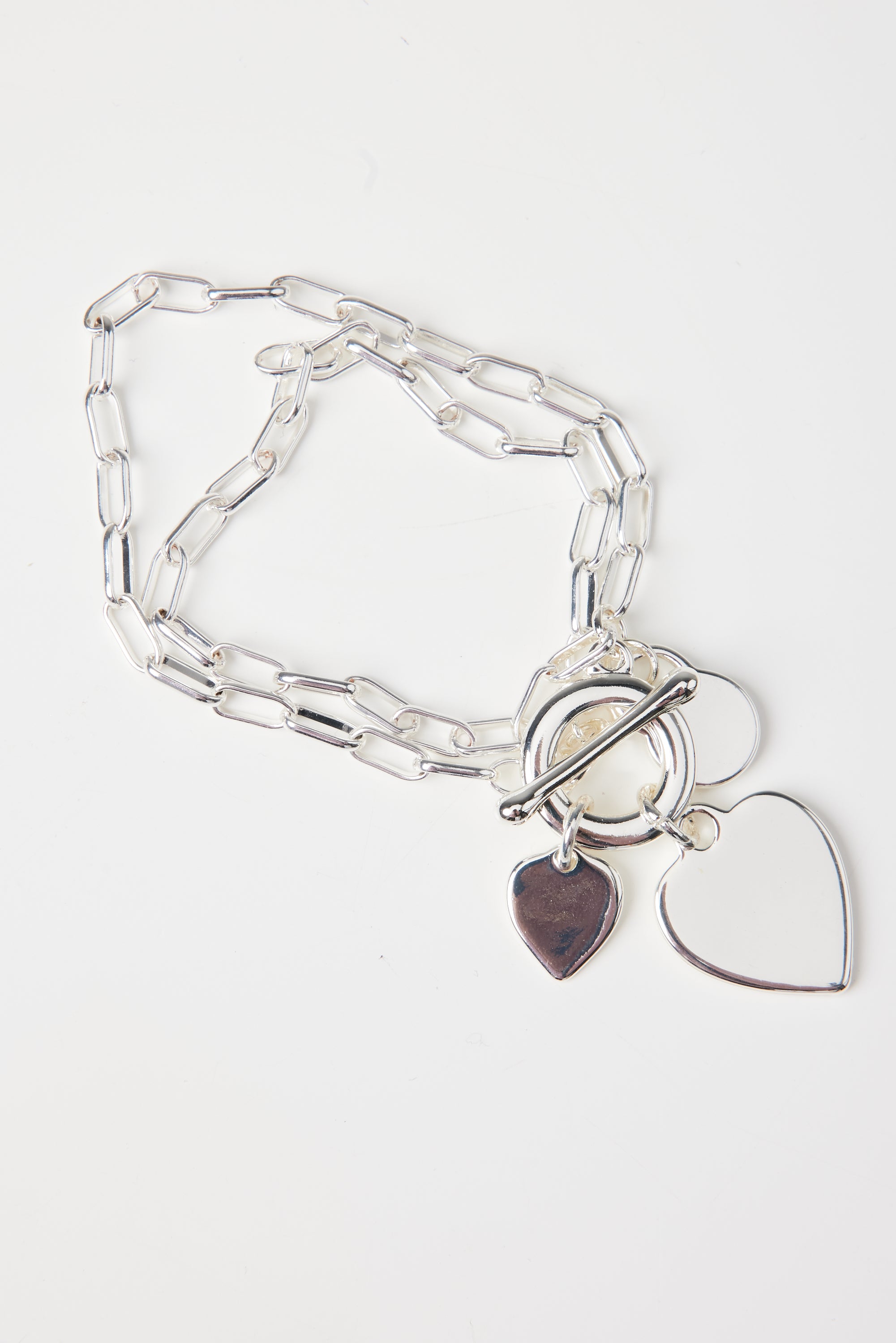 Heart U Bracelet in Silver