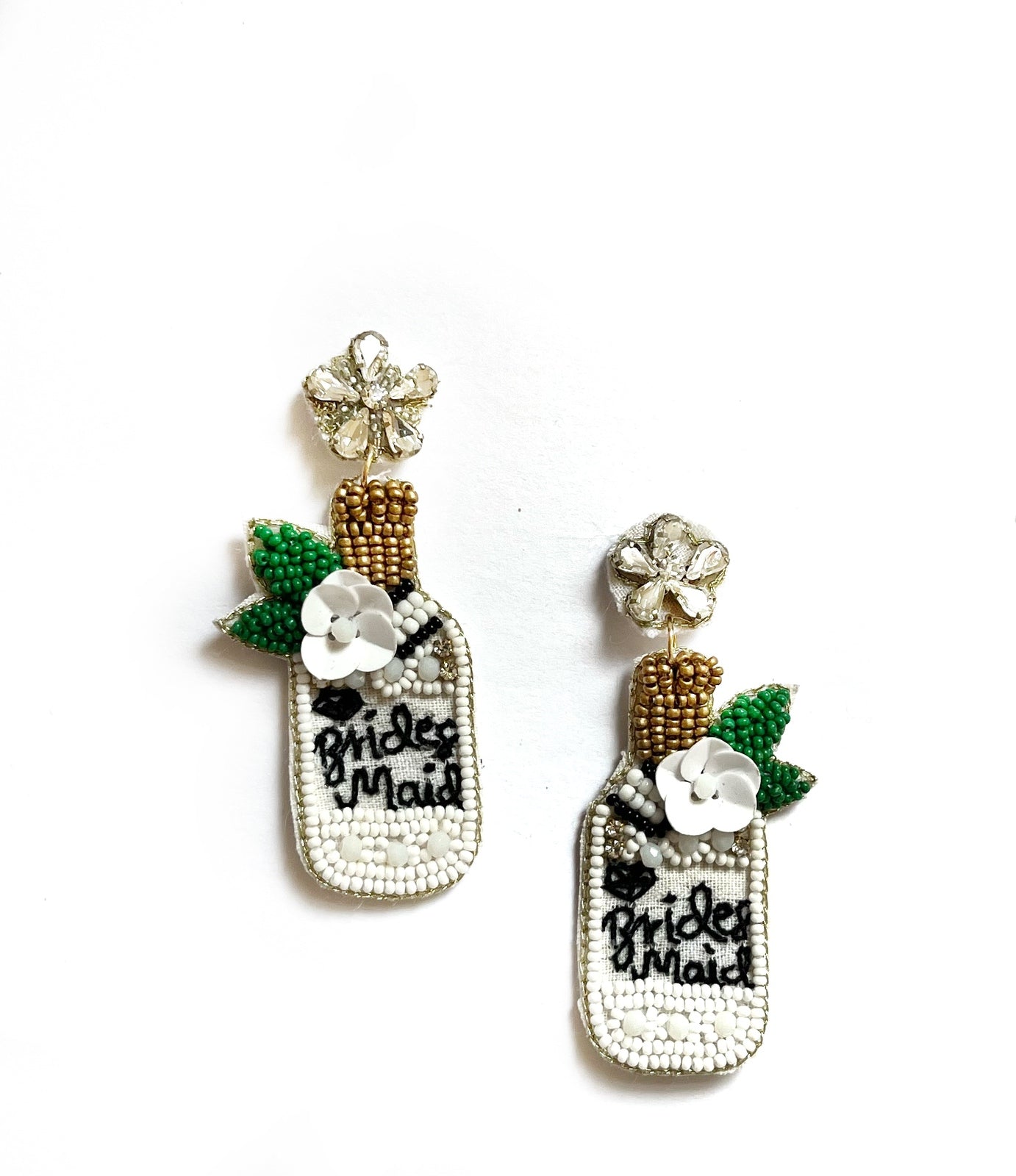 Beaded Brides Maid Earrings