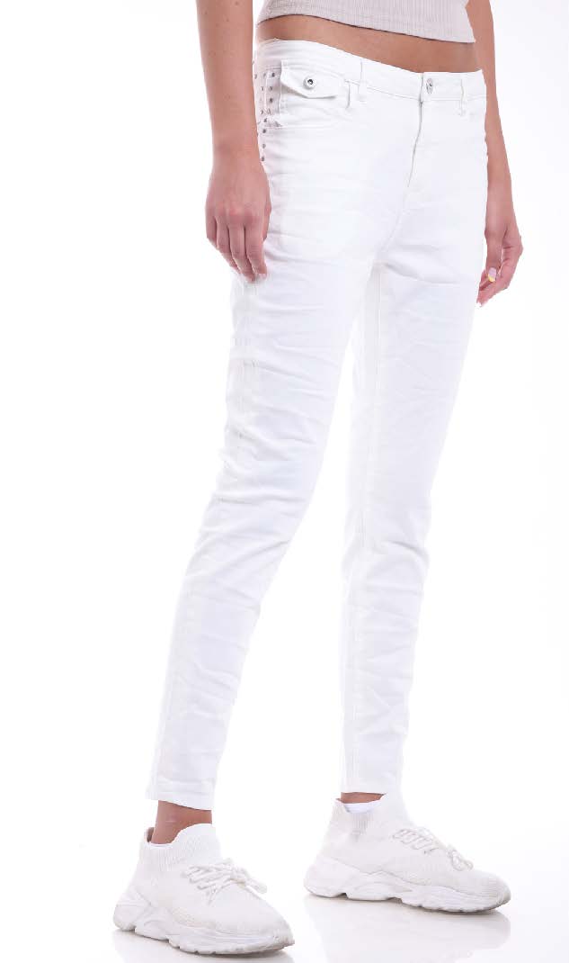 Lavender Jeans in Off White