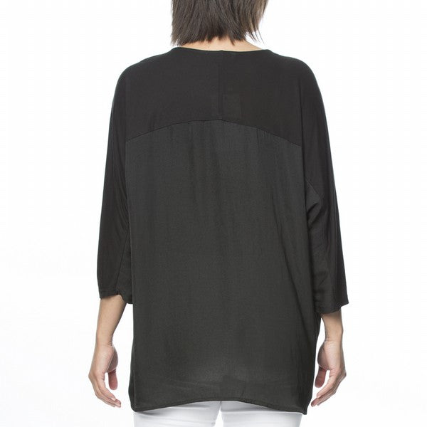 Jersey Luxe Spliced Top