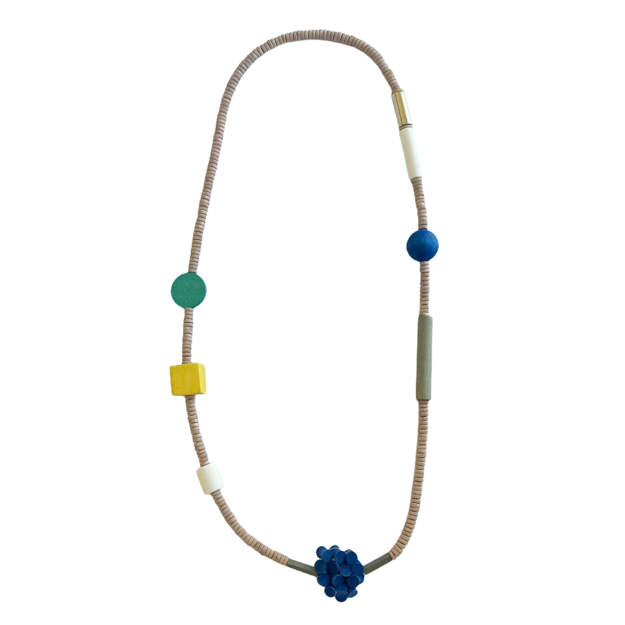 Blue Cluster Necklace