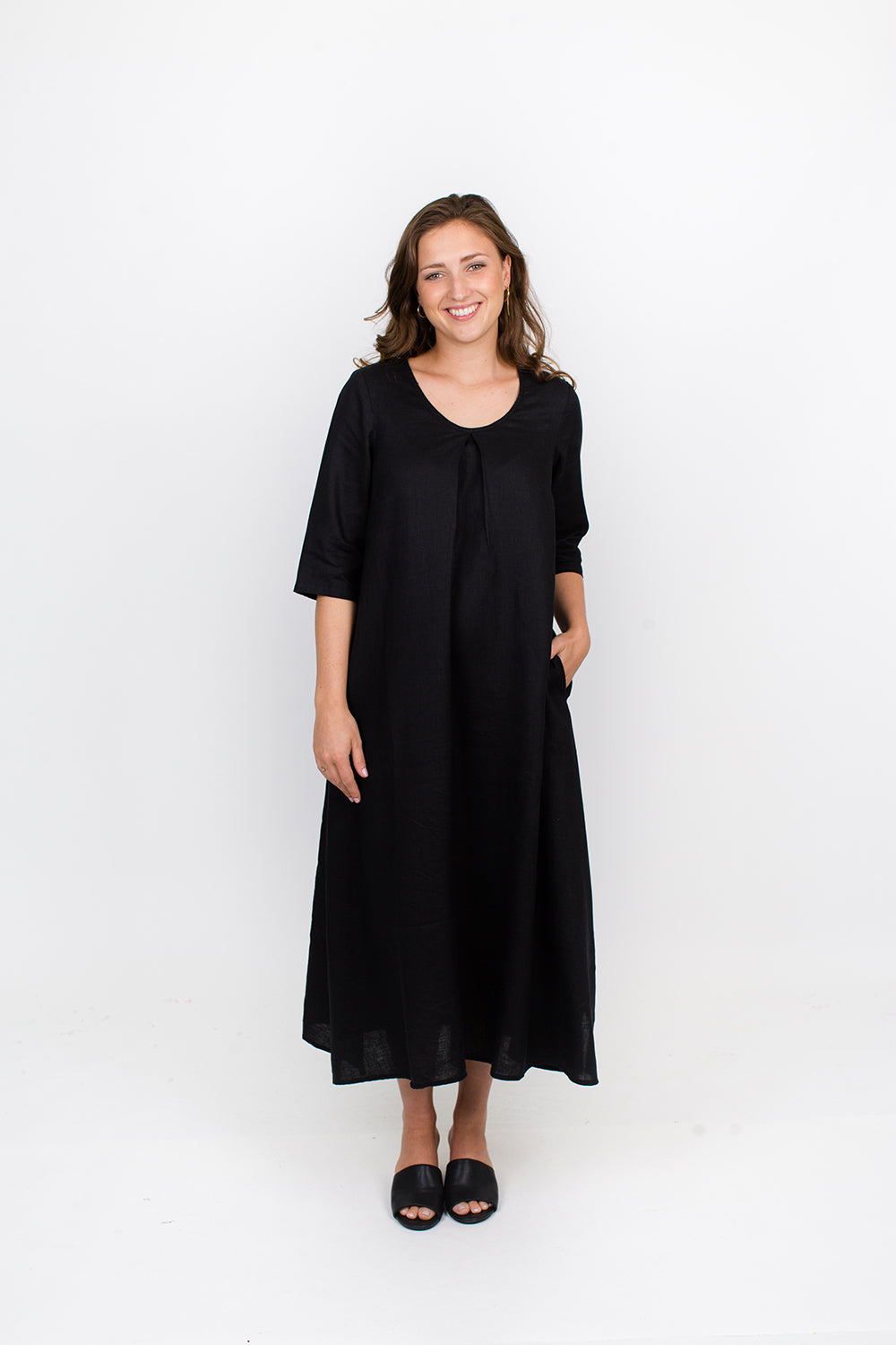 Black Linen Dress