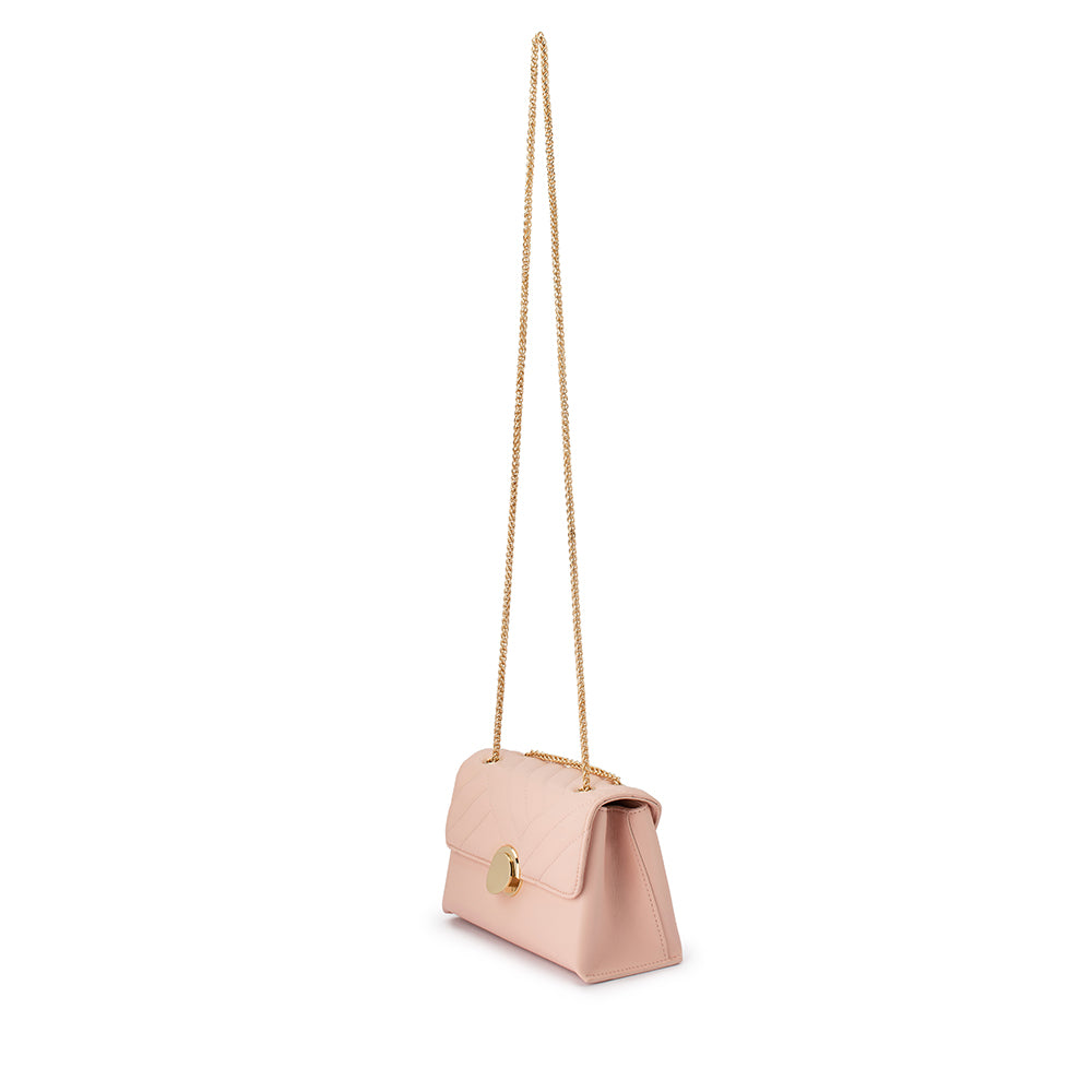 Cressida Blush Quilted Shoulder Bag