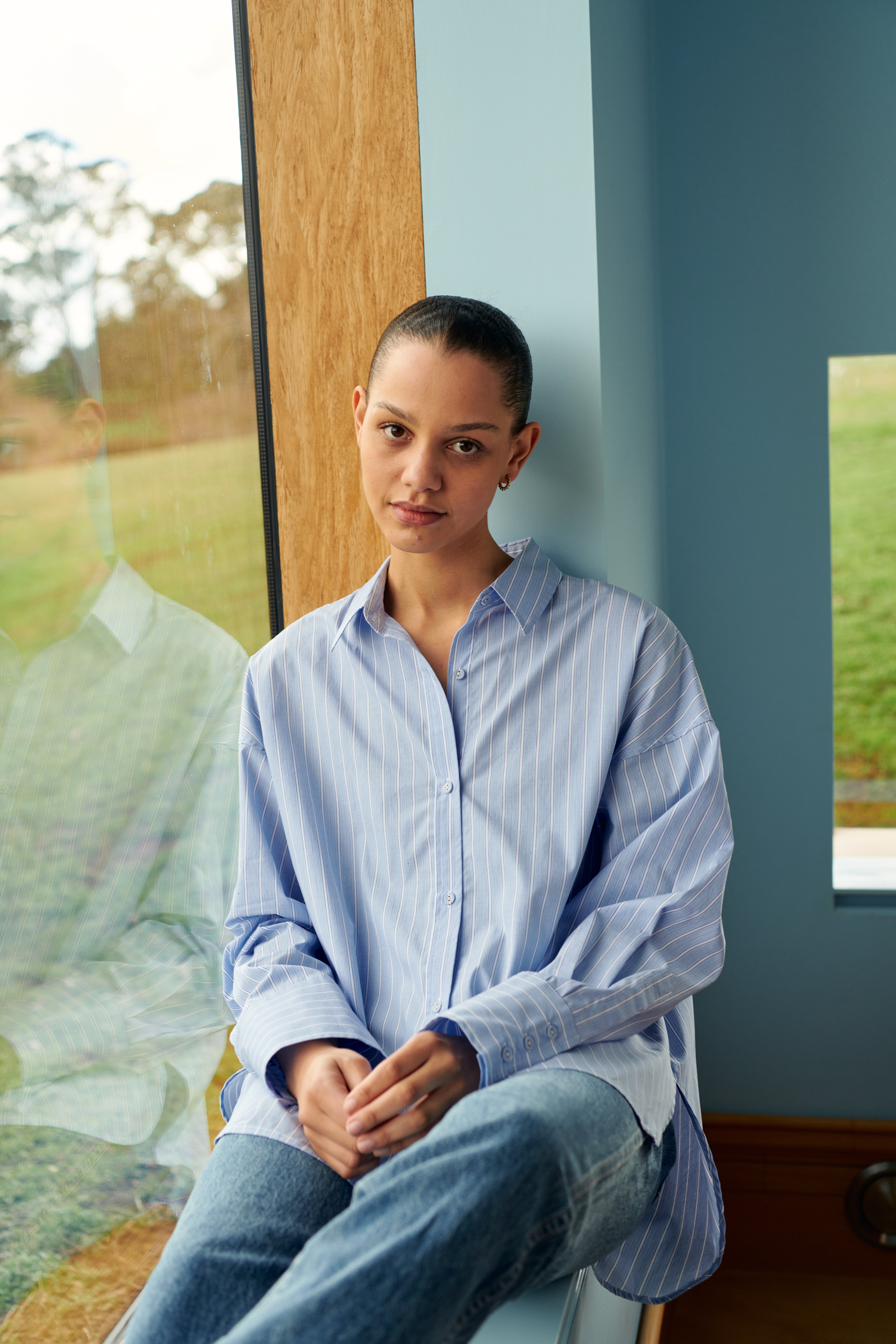 Paxton Shirt in Blue Stripe