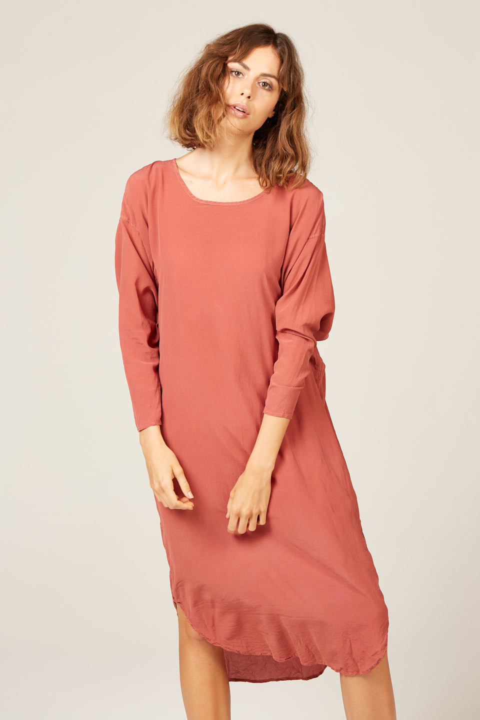 Batwing Dress in Rose