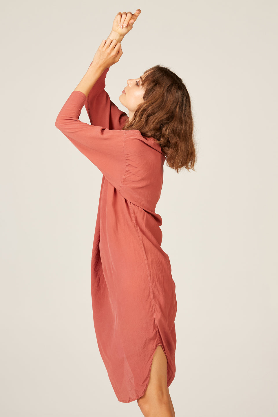 Batwing Dress in Rose