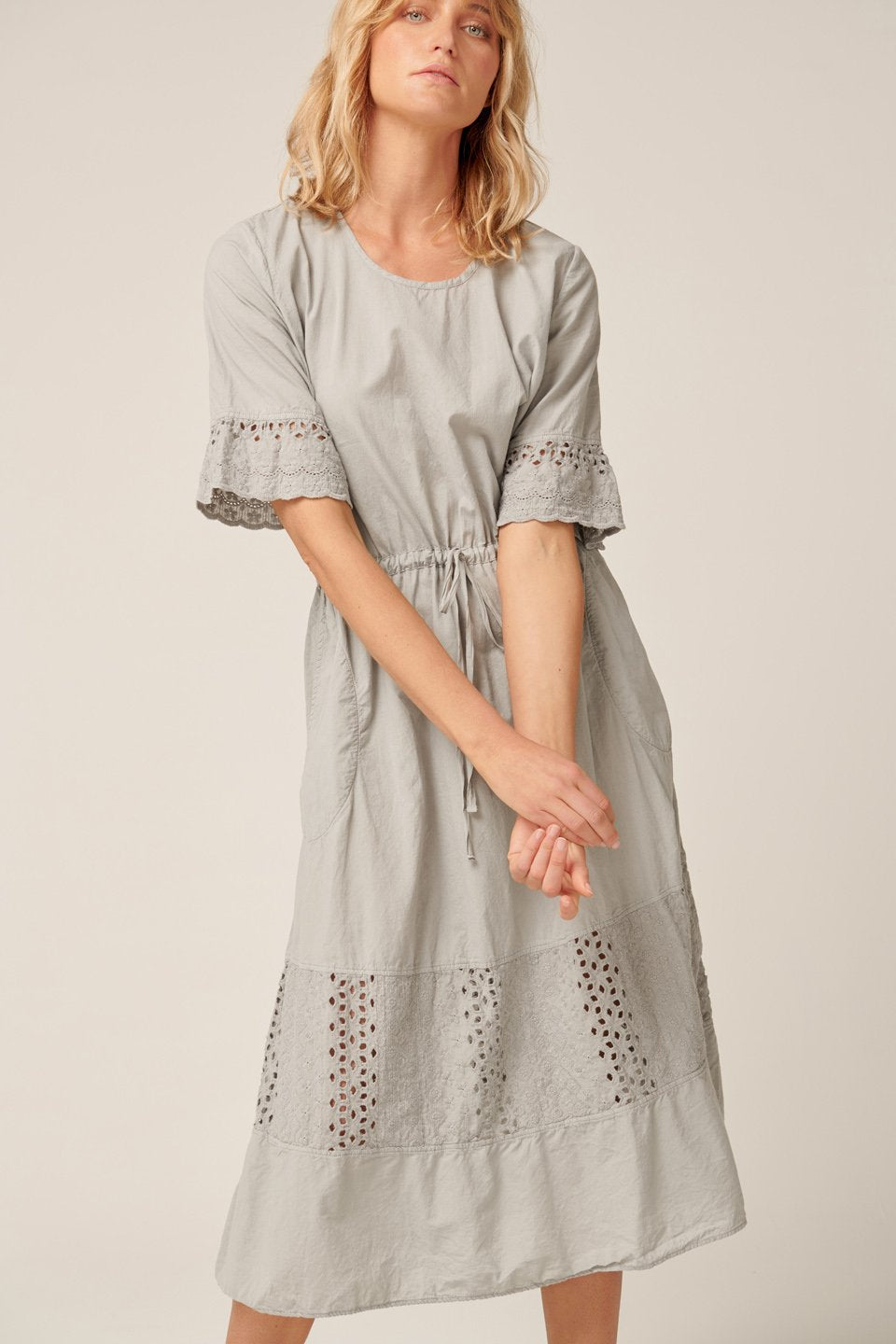 Ludie Dress in Soft Grey