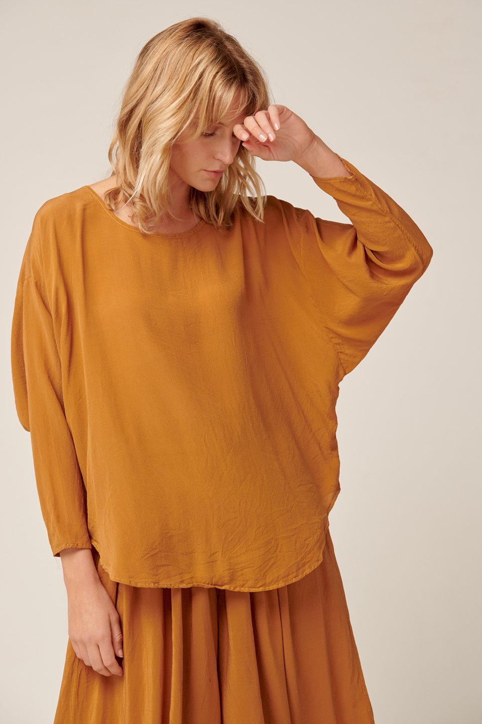 Batwing Tunic in Turmeric