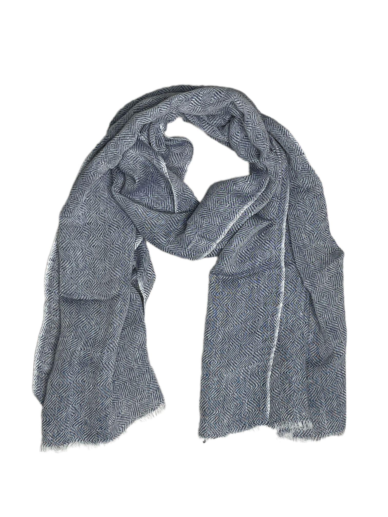 Diamond Scarf in Blue