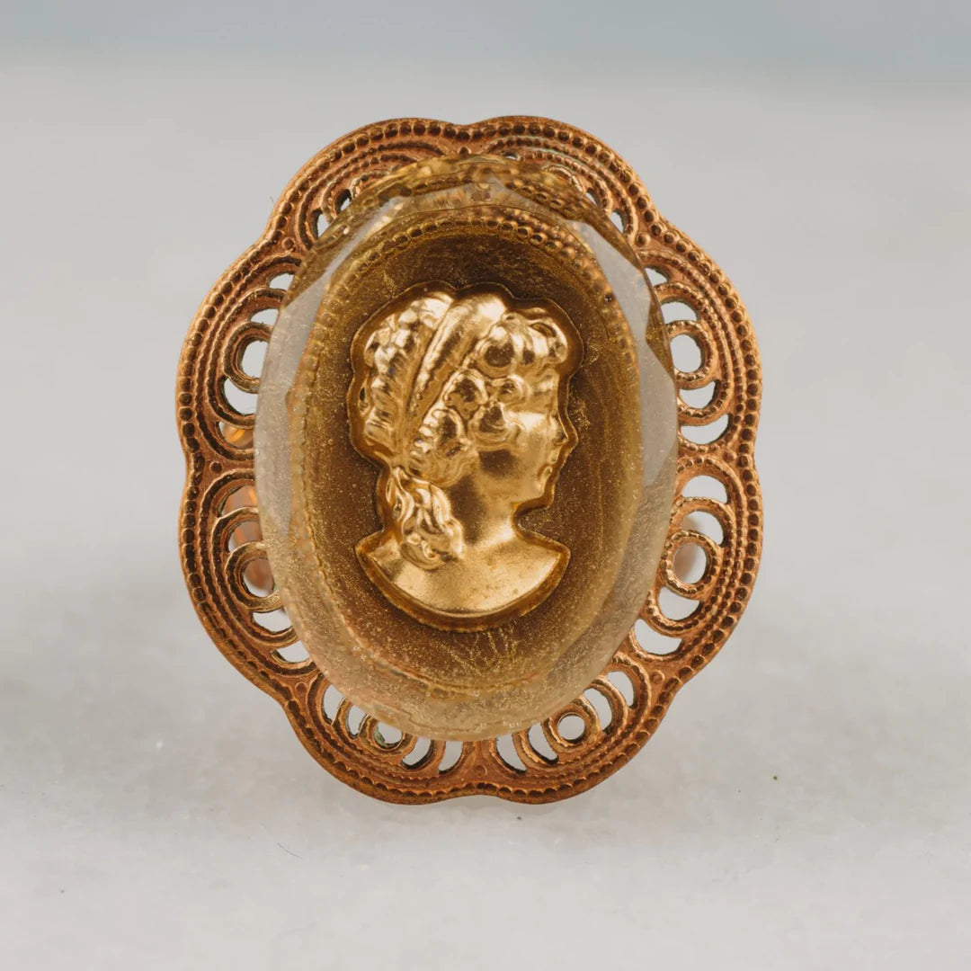 Golden Cameo Ring