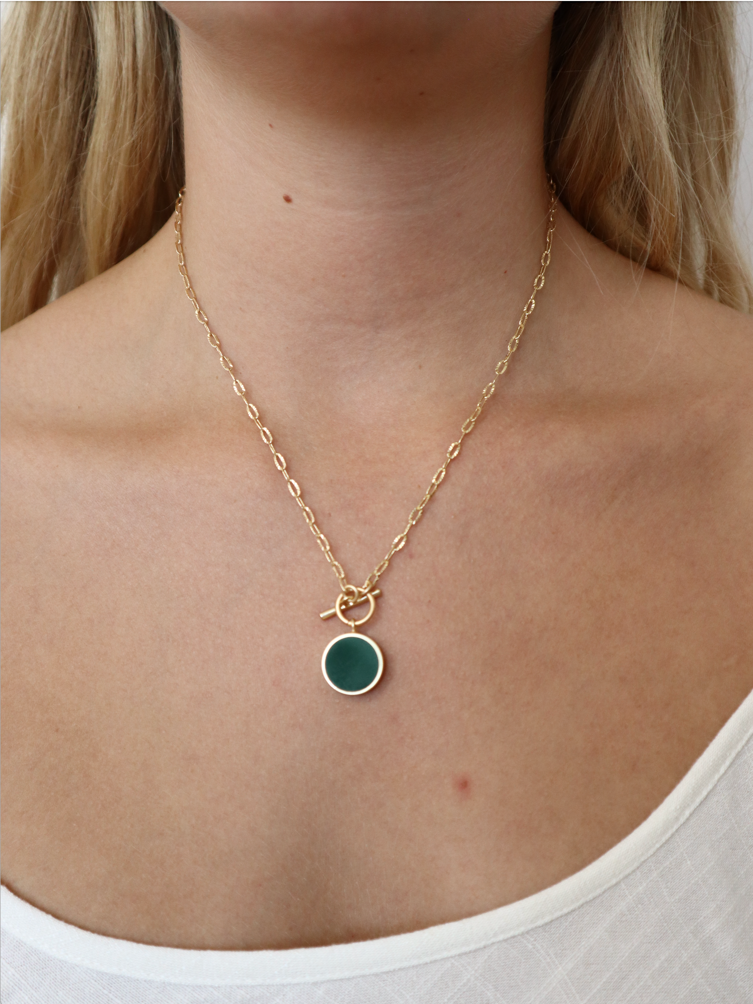 Helena Necklace in Green