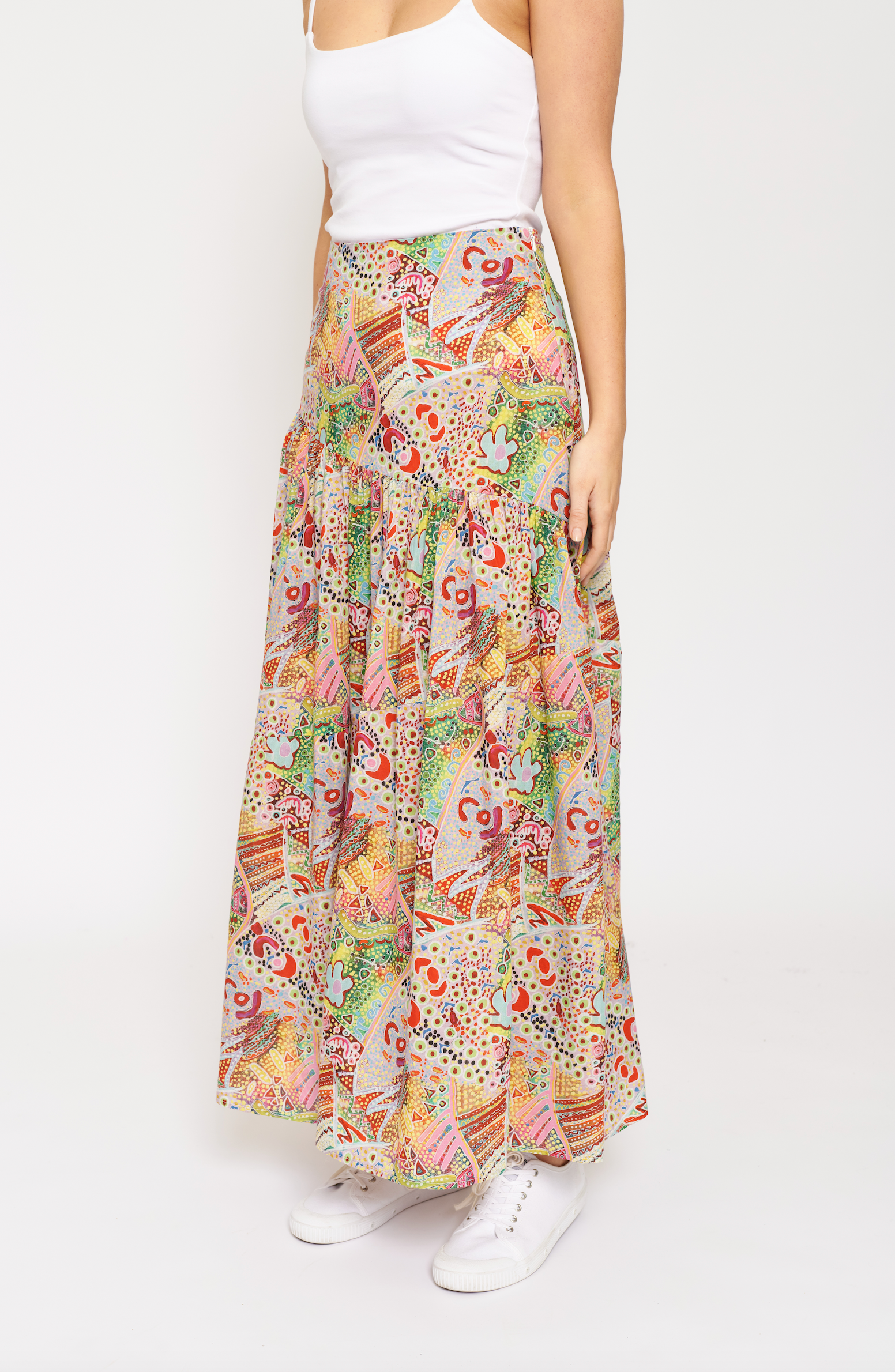 Elena Skirt in Moments Print