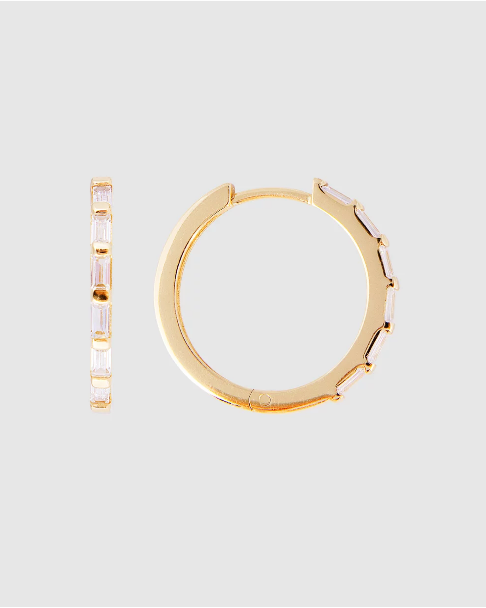 Crystal Baguette Maxi Hoops