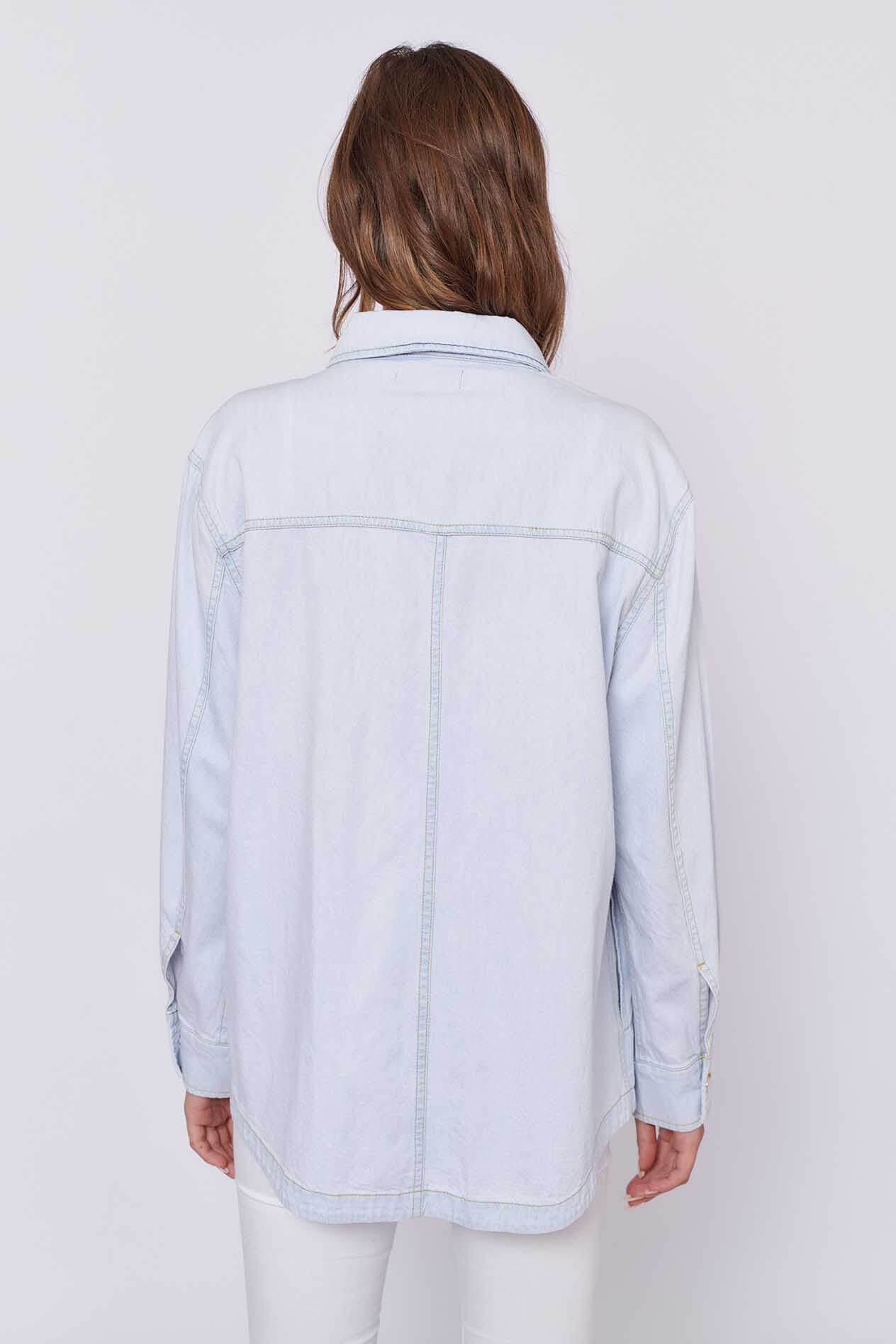 Othello Jacket in Pale Blue Denim