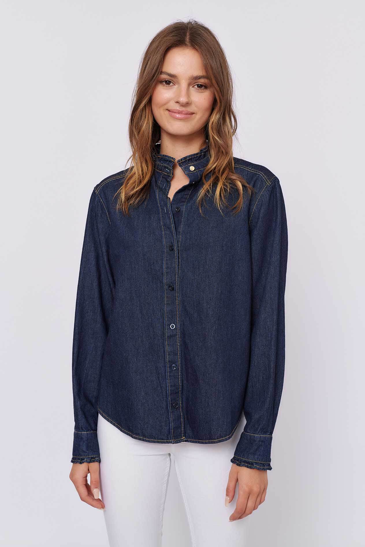 Belissima Shirt in Indigo Denim