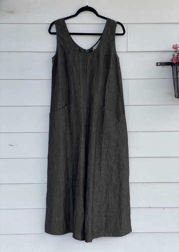 Papershadow - Sinope Jumpsuit - Womens - Charcoal Linen – Secret Girl Stuff