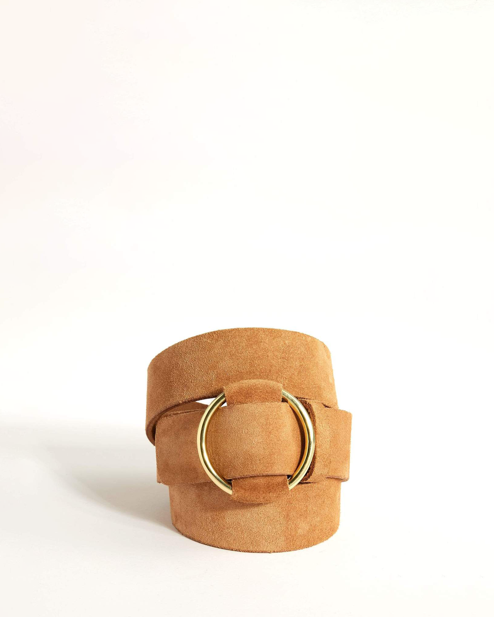 Cleo Tan Suede Leather Belt