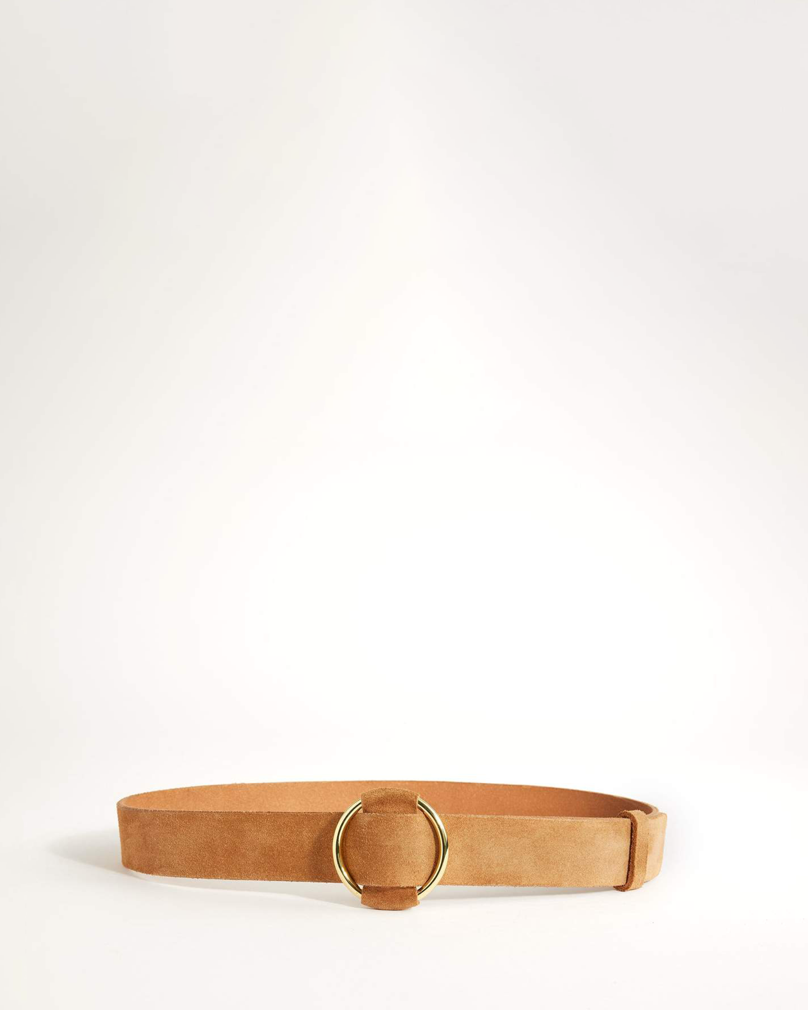 Cleo Tan Suede Leather Belt