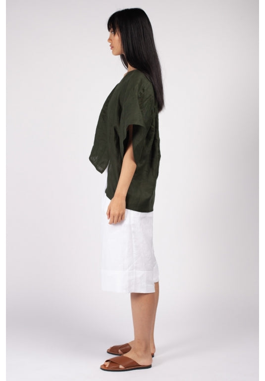 Fuzuki Top in Khaki