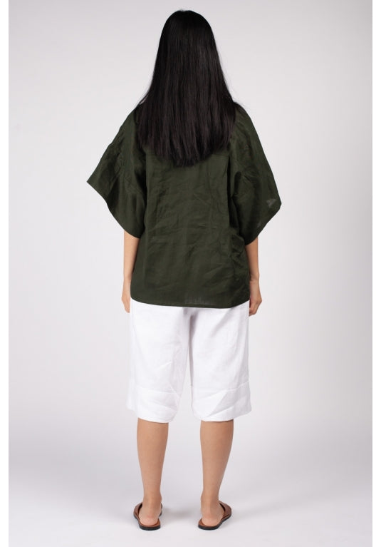 Fuzuki Top in Khaki