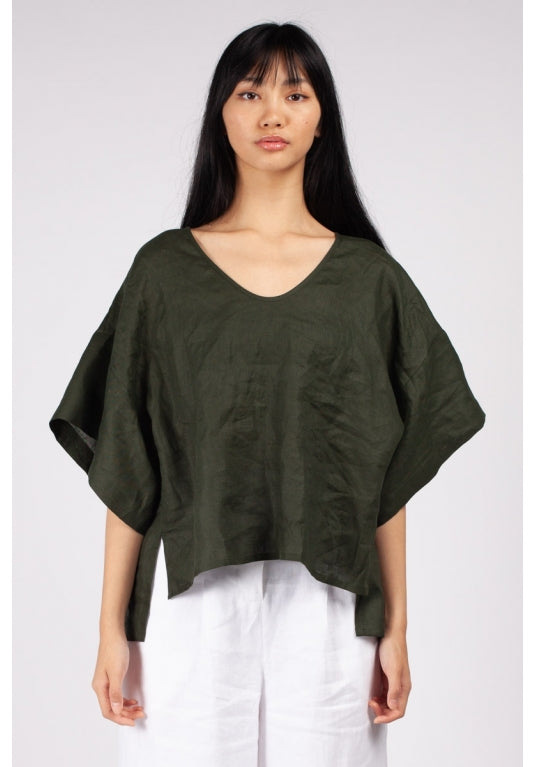 Fuzuki Top in Khaki