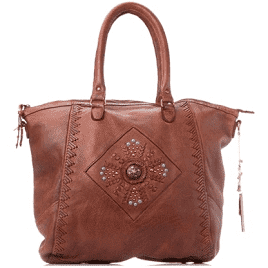 Arrow Tote in Cognac