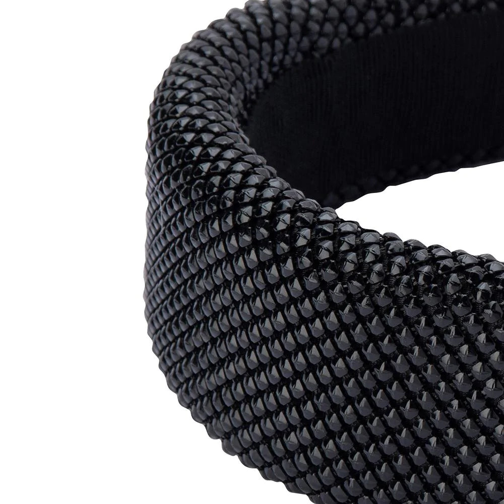 Ebony Metal Mesh Headband in Black