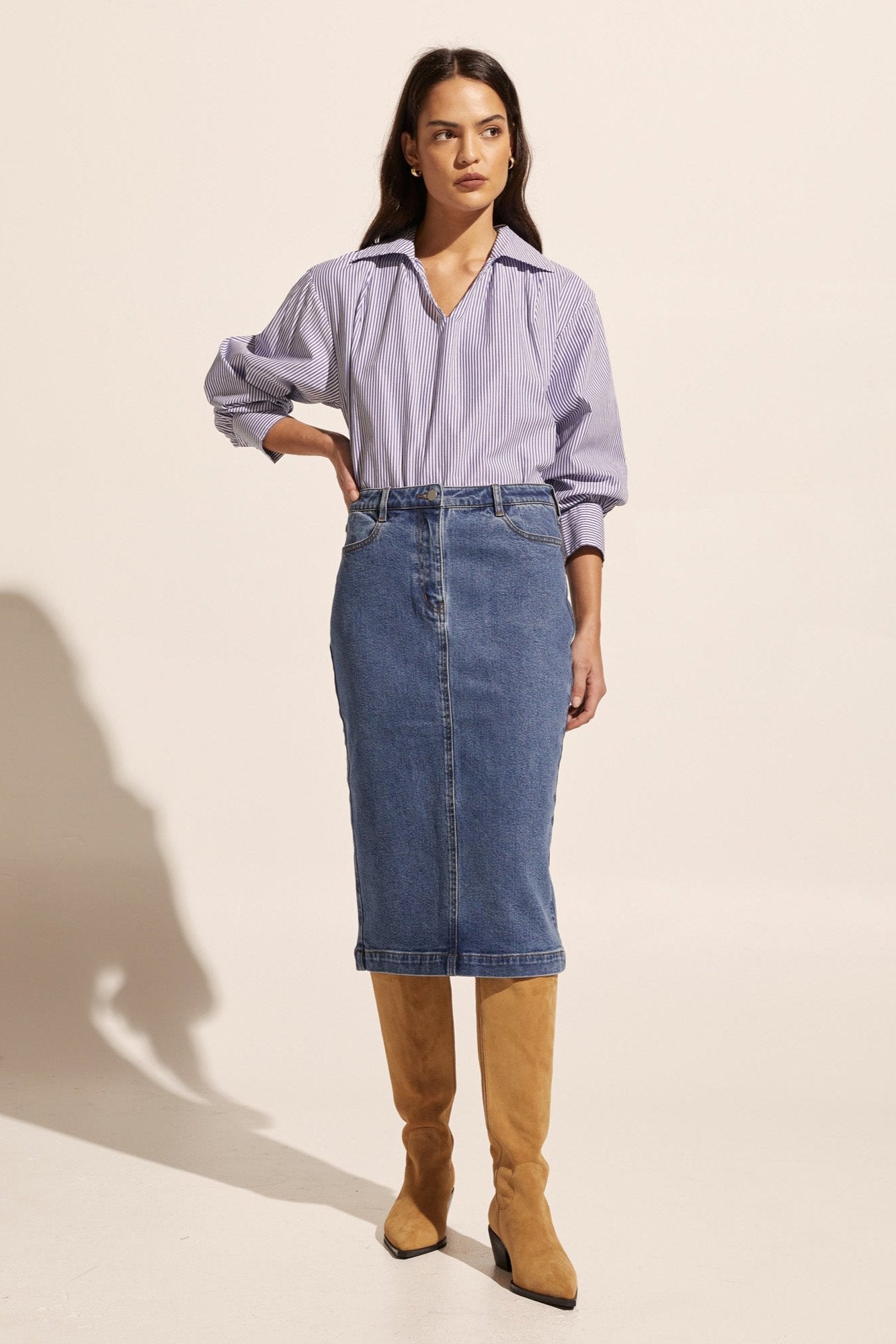 Element Skirt in Mid Denim