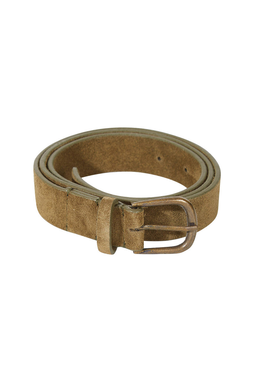 Hunter Belt in Olive Suede