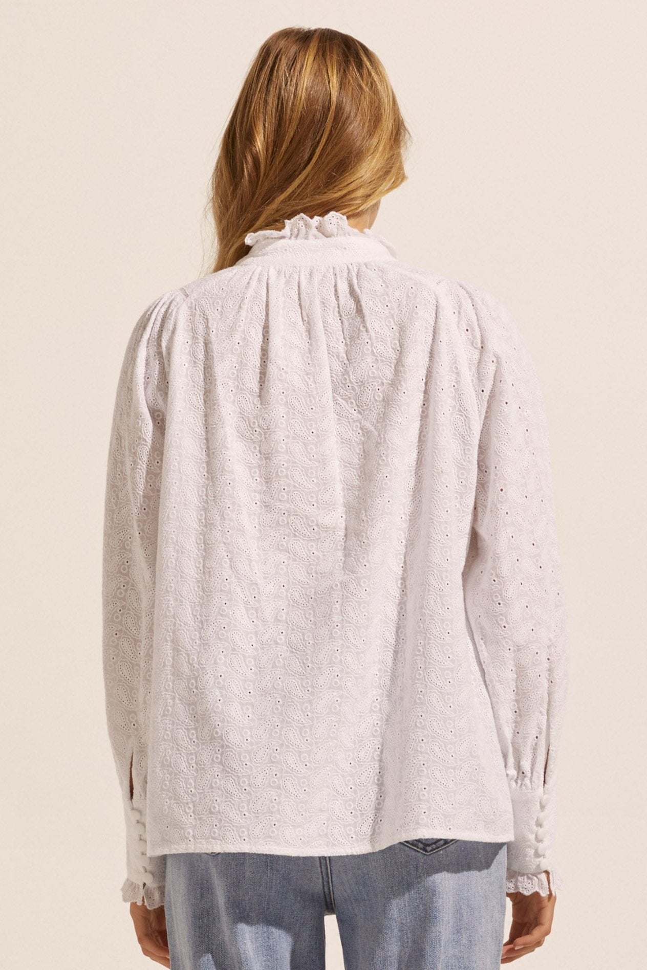 Linger Top in Porcelain