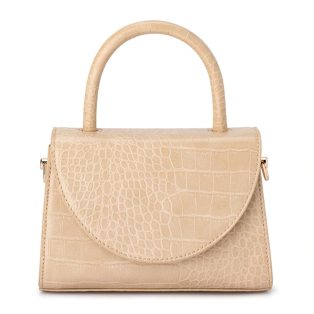 Nadia Top Handle Bag in Natural