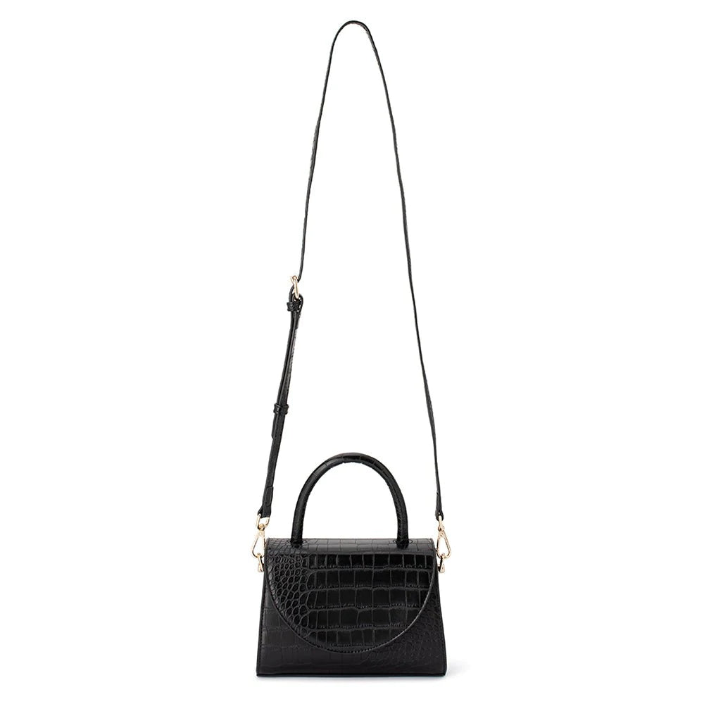 Nadia Top Handle Bag in Black