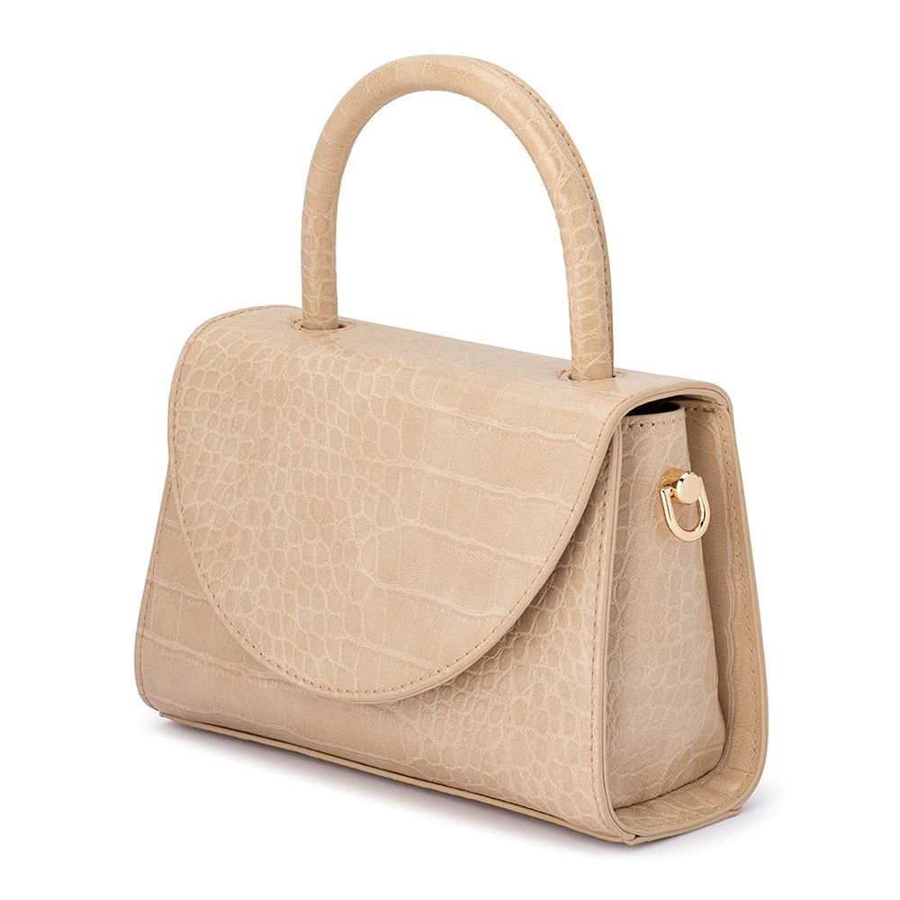 Nadia Top Handle Bag in Natural