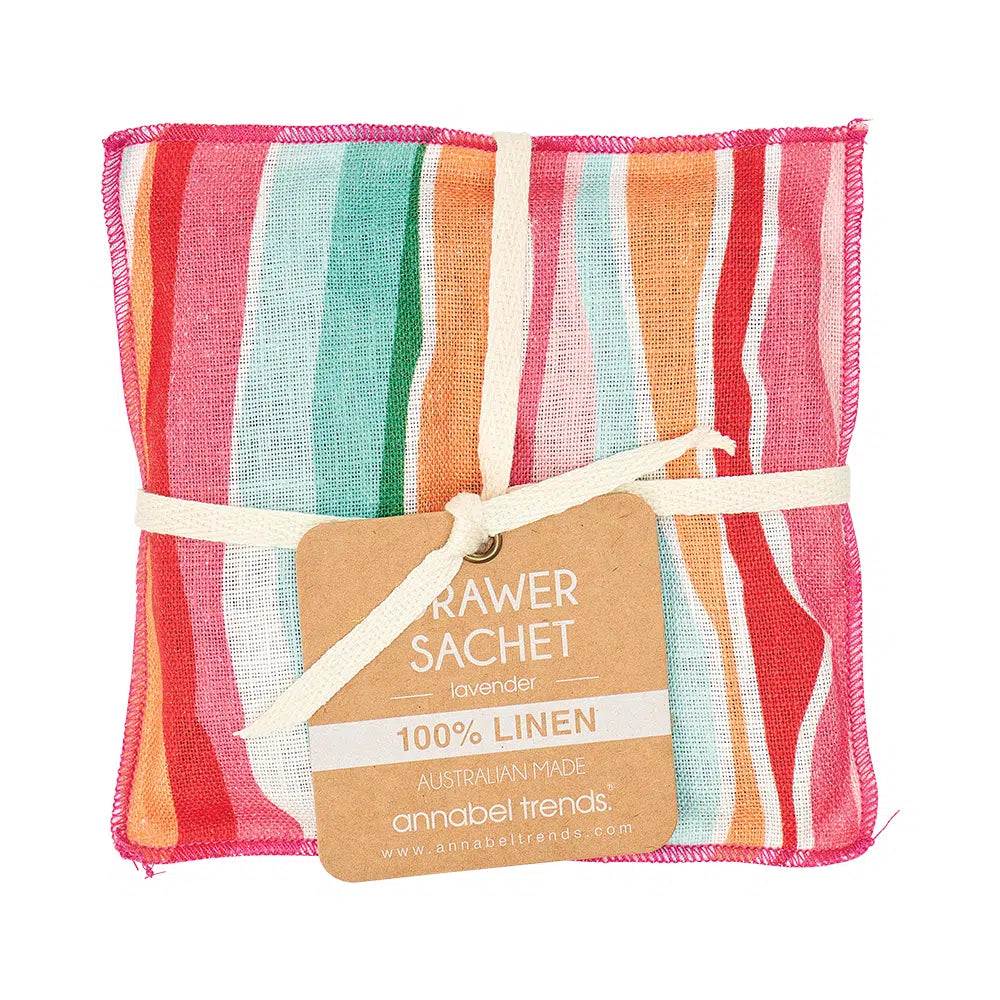 Drawer Sachet - Linen - Sherbert Ribbons