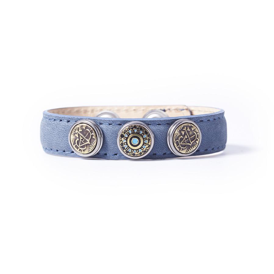 Petite Wrap Bracelet Classic Skinny - Denim