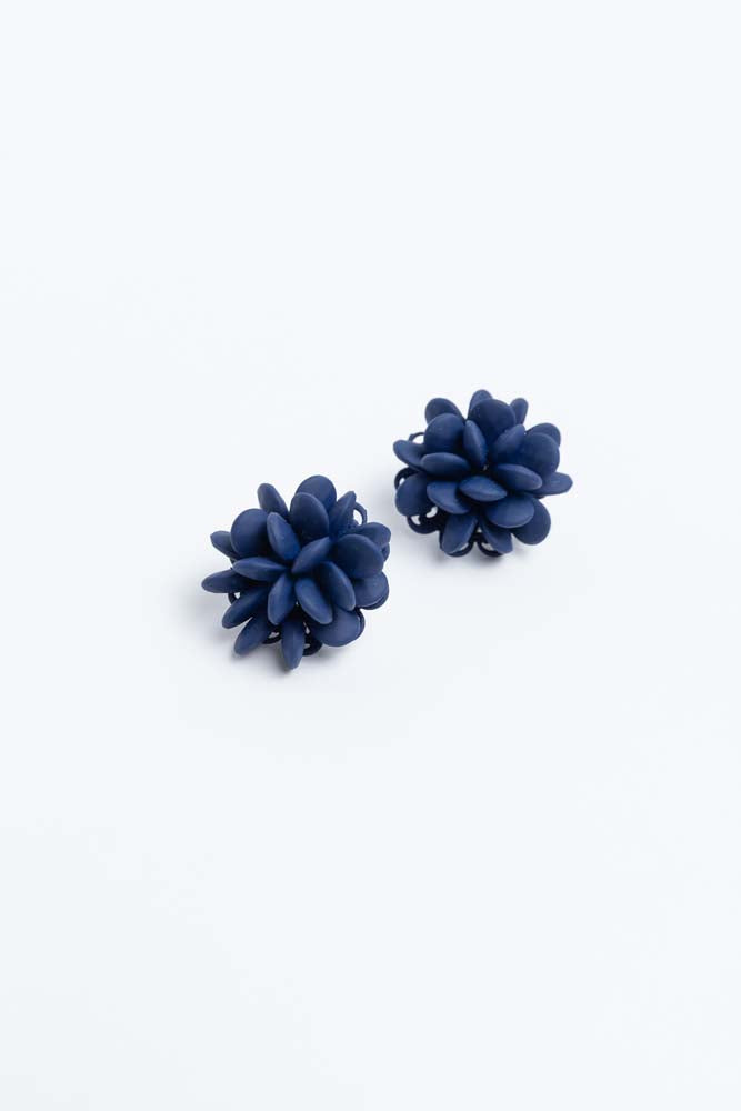 Adele Earrings in Navy