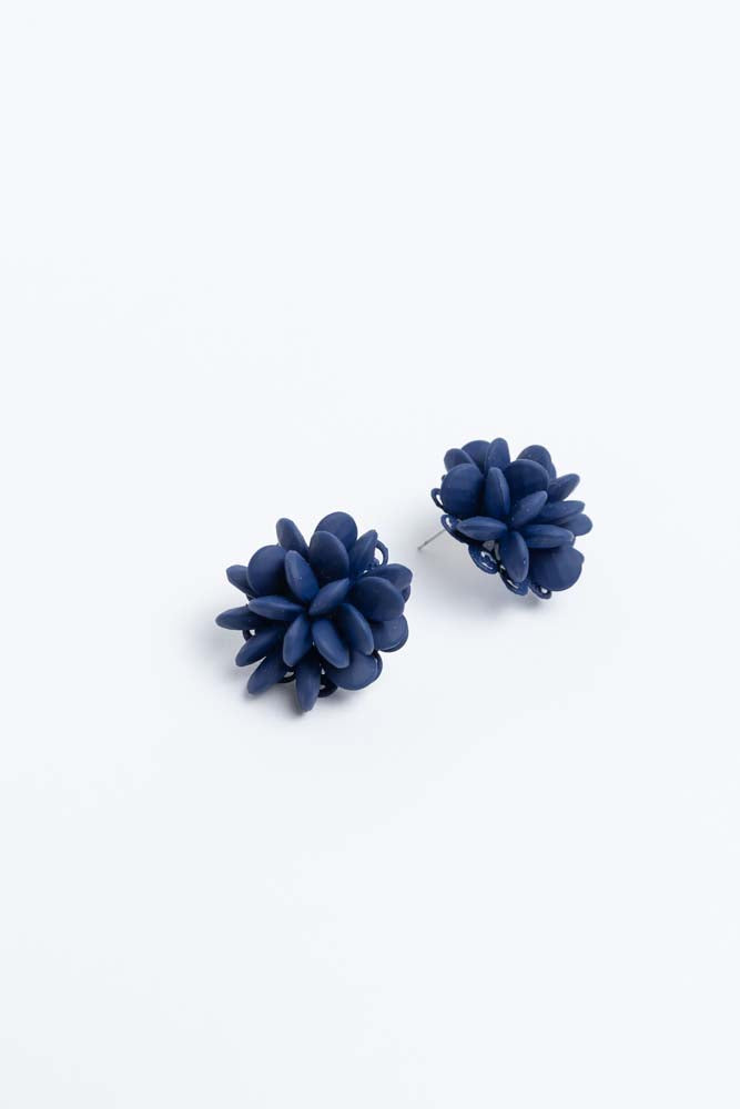 Adele Earrings in Navy