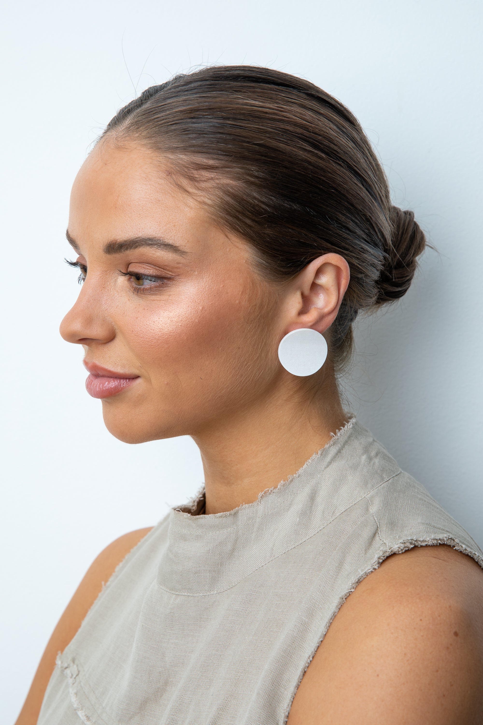 Avalon Earrings in White