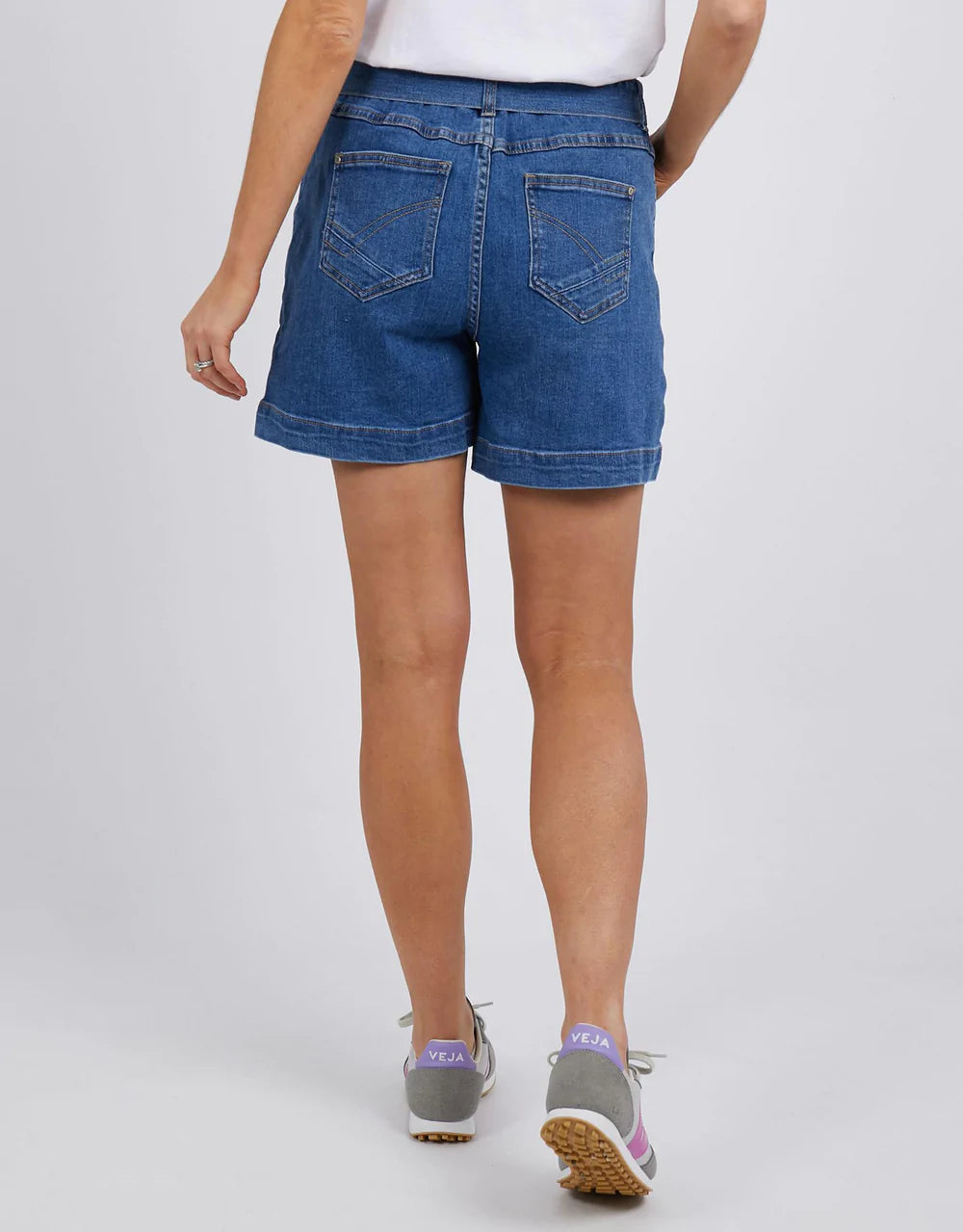 Gracie Denim Short in Dark Blue