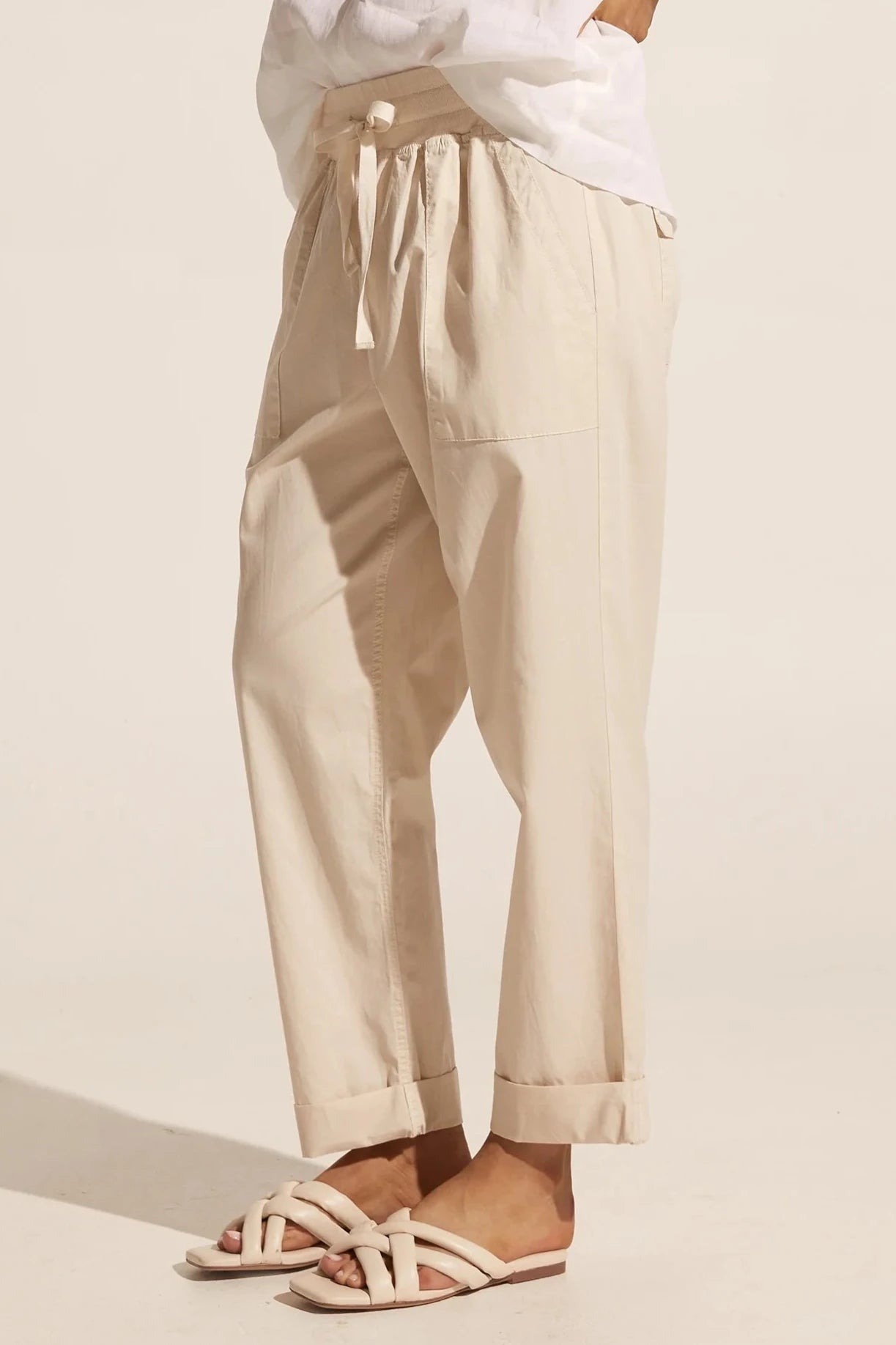 Bolster Pant in Ivory