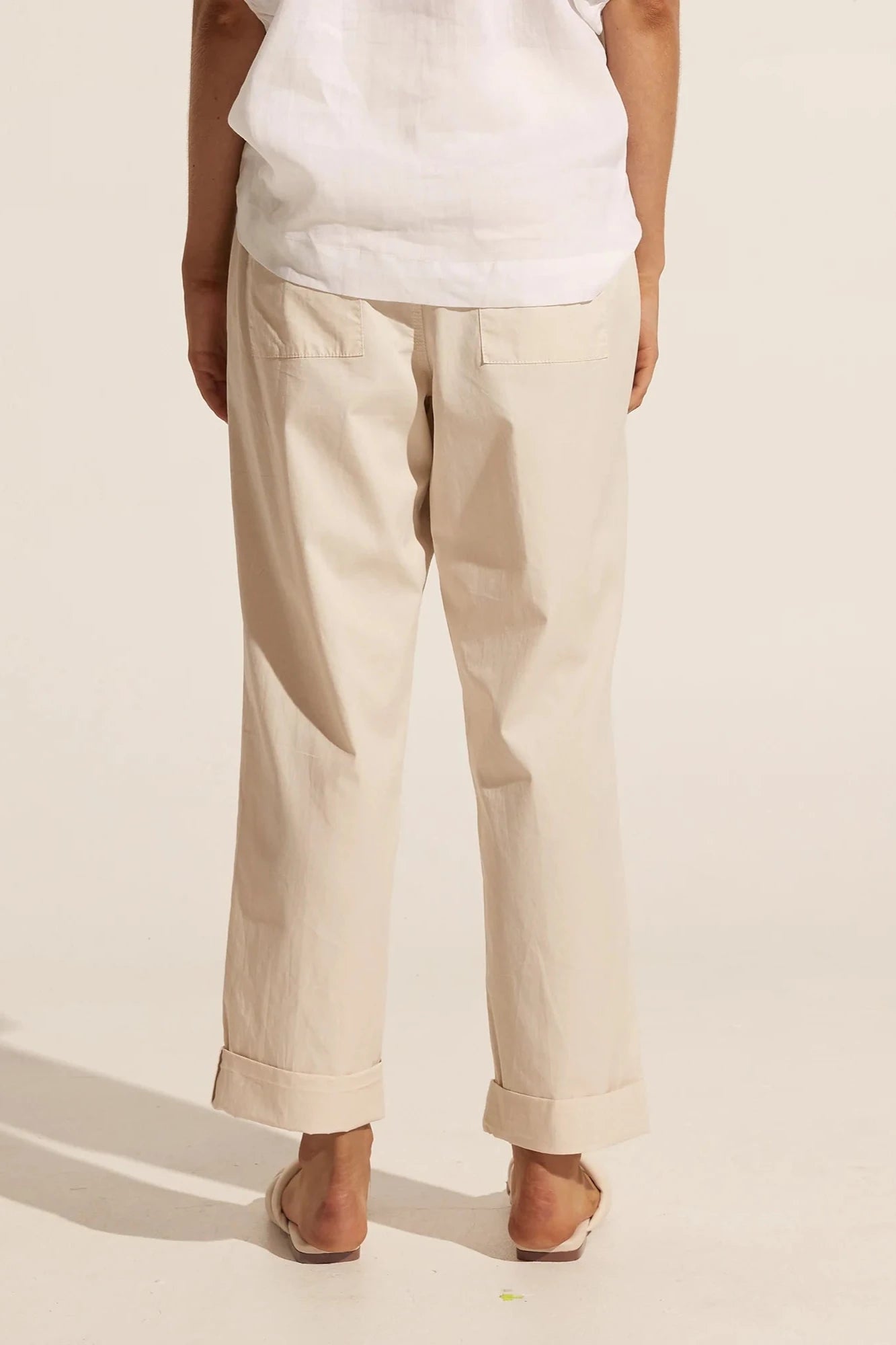 Bolster Pant in Ivory