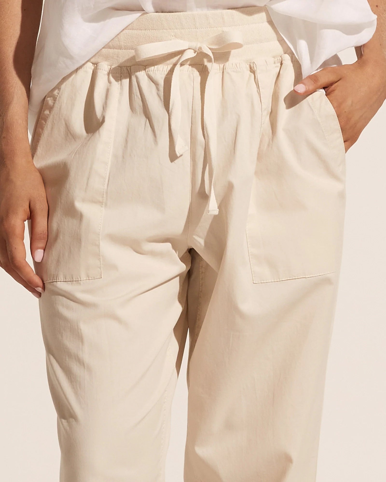 Bolster Pant in Ivory