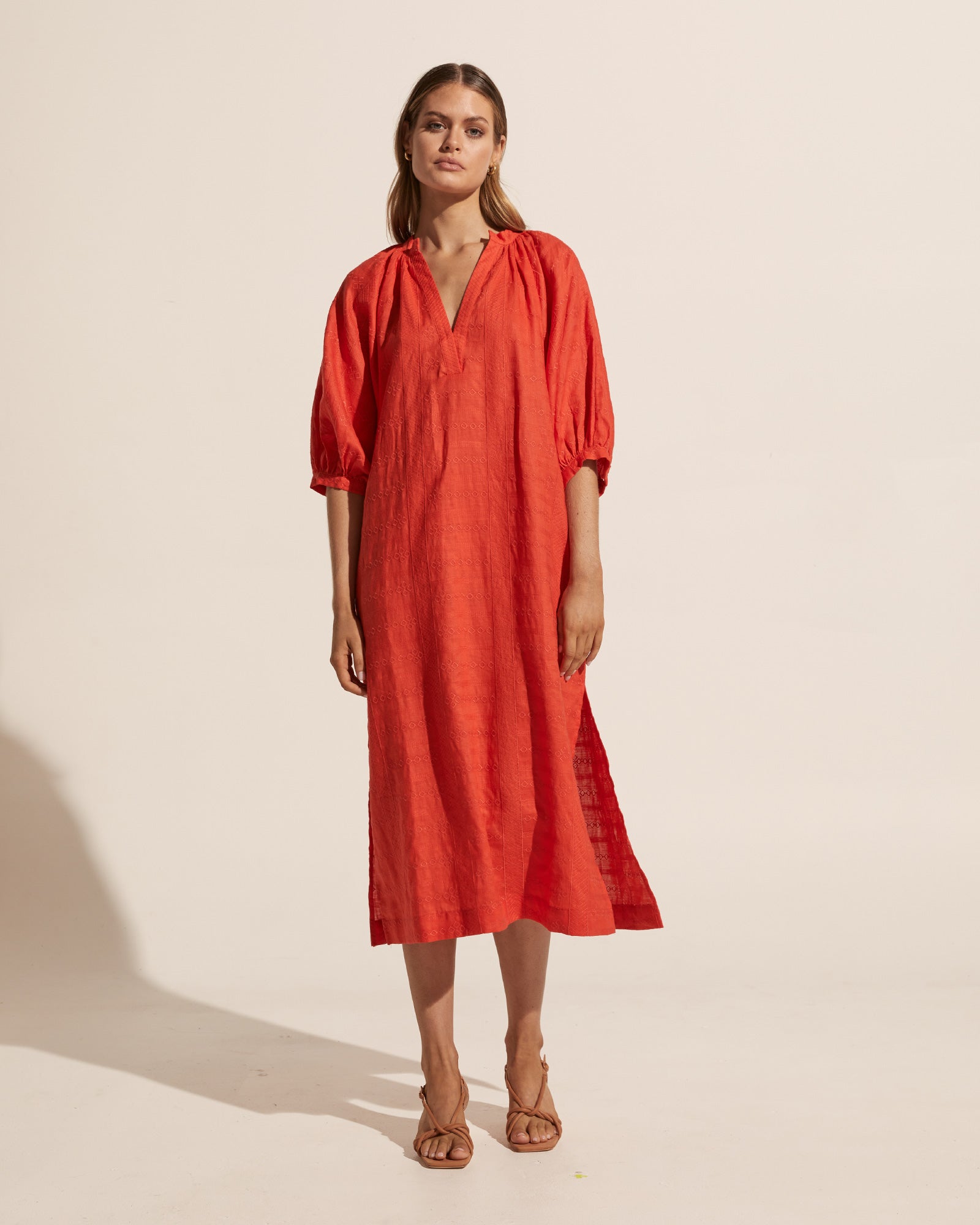 Zoe Kratzmann - Motto Dress in Flame Embroidery - Womens Clothing ...